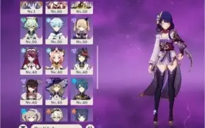 GENSHIN 8 PERSONAGENS 5 ESTRELAS AR 45