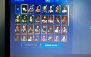 Conta fortnite s5 s6 s7 s8 s9 com salve o mundo