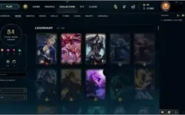 Conta lol Ouro IV /+ 130 campeões/ 84 skin/desde 2012