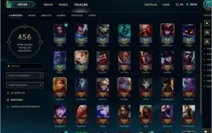 Conta de LOL - 351 Skins - Elo atual Platina IV