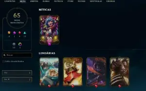 CONTA LOL - LVL 430 - 142 Champions - 65 Skins - FULL ACESSO