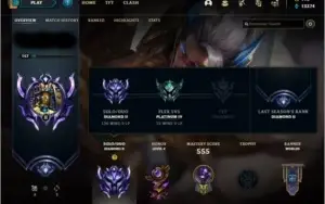 Conta League of Legends D2 | 59% WR | 322 Skins | 298 Icones