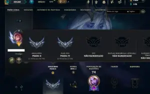 Prata 2 com 50 Champs e 45 Skins ( 1900 RP )
