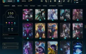 Ferro 2 com 150 Champs e 150 Skins ( SUP / JG )