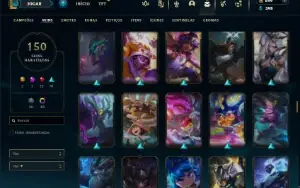 Ferro 2 com 150 Champs e 150 Skins ( SUP / JG )