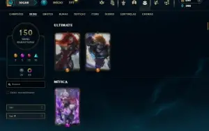 Ferro 2 com 150 Champs e 150 Skins ( SUP / JG )