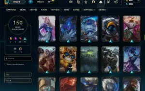 Ferro 2 com 150 Champs e 150 Skins ( SUP / JG )