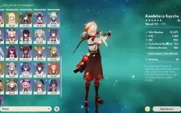 Conta GENSHIN AR60 (22*T5 + 14 armas T5) + STAR RAIL 8*T5