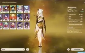 Conta genshin AR 37 - Mona + Venti / 19 dias de benção