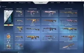 Conta valorant com muitas skins!