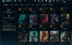Bronze 1 com 30 Champs e 5 Skins