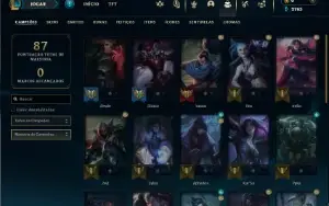Bronze 1 com 30 Champs e 5 Skins