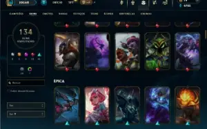 Prata 3 com 150 Champs e 134 Skins