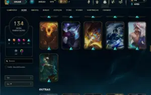 Prata 3 com 150 Champs e 134 Skins