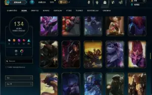 Prata 3 com 150 Champs e 134 Skins