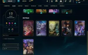 Esmeralda 1 com 35 Champs e 12 Skins + 2 Fragmentos