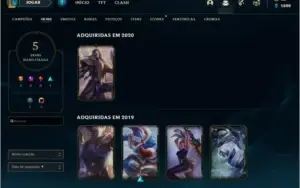 League of Legends - LOL - CONTA PLATINA 1 NA SEASON 10