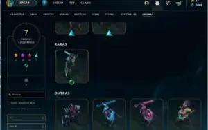 Conta de lol com 106 skins