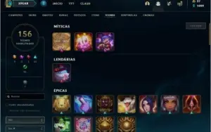 Conta de lol com 106 skins