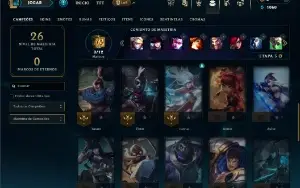 Platina 4 com 31 Champs e 4 Skins