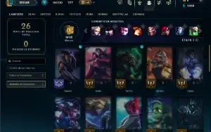 Platina 4 com 31 Champs e 4 Skins