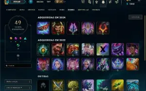Platina 4 com 31 Champs e 4 Skins