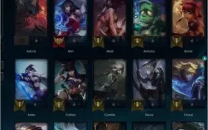Conta League of Legends-LVL 70-imagens com skins e champs