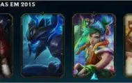 Conta League of Legends-LVL 70-imagens com skins e champs