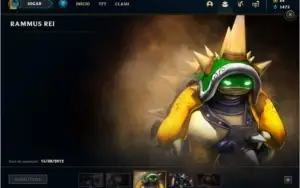 Conta unranked com Ramus rei, Kayle juiza, Riven campeonato.