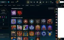 Conta De Lol 161 Skins, Skins RARAS Quase Full Champ TOP