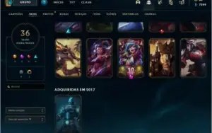 GOLD3 + LEE SIN PRESTÍGIO + 3 ULTIMATES