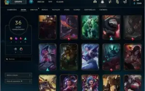 GOLD3 + LEE SIN PRESTÍGIO + 3 ULTIMATES