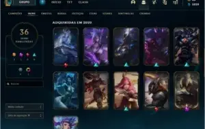 GOLD3 + LEE SIN PRESTÍGIO + 3 ULTIMATES