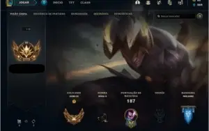 GOLD3 + LEE SIN PRESTÍGIO + 3 ULTIMATES