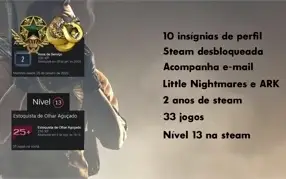 STEAM LEVEL 13, 33 JOGOS, ARK E LITTLE NIGHTMARES