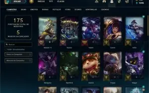 Conta bronze 4 com 43 Champs e 15 Skins