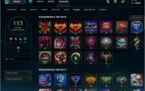 CONTA LOL FULL CHAMP - 171 SKINS