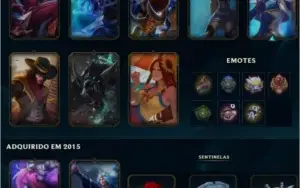 Conta League of Legends Gold com skins