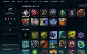 Conta League of Legends, diamante 4, nível 50 +info na desc.