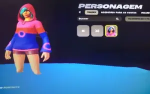 Conta rara com skin íris e 3 paraquedas raros