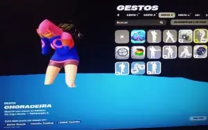 Conta rara com skin íris e 3 paraquedas raros