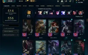 Unranked com 150 Champs e 109 Skins ( SERVIDOR LAS )