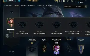 Unranked com 60 Champs e 35 Skins ( JG / ADC )