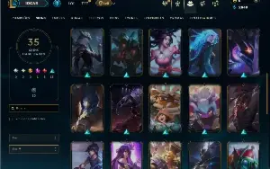 Unranked com 60 Champs e 35 Skins ( JG / ADC )