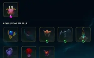 Conta com 48 campeões e 27 skins