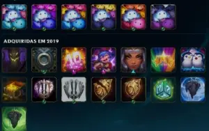 Conta com 48 campeões e 27 skins