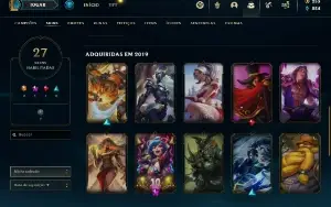 Conta com 48 campeões e 27 skins
