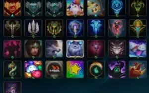 Conta com 48 campeões e 27 skins