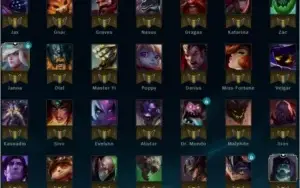 V> Conta lol gold varios champs e skin + 10k de ip