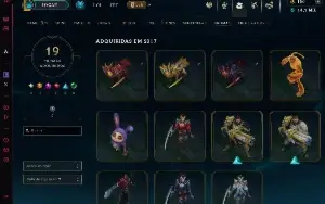 Conta Lol All Champs Com 136 Skins C/Os Dados De Criação